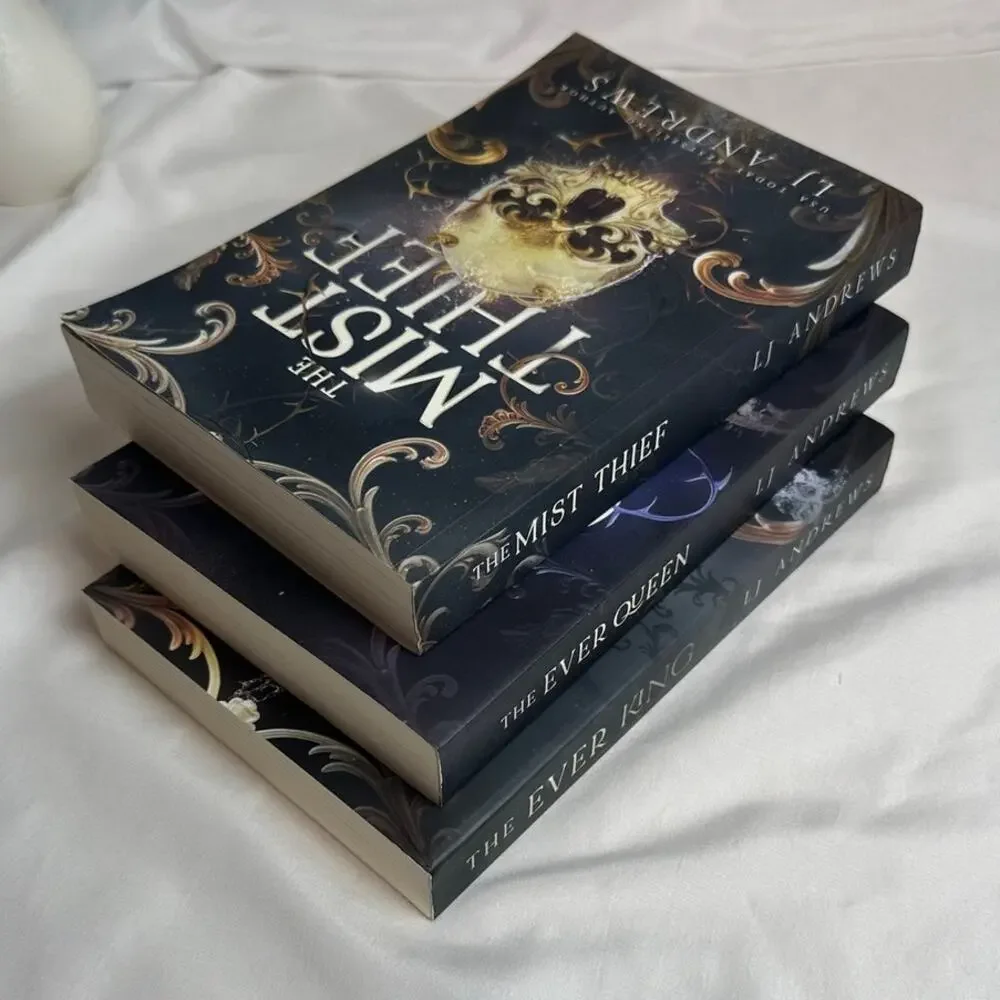The Ever King Queen Mist Thief L.J. Andrews OOP Indie Paperback Set Ever Seas